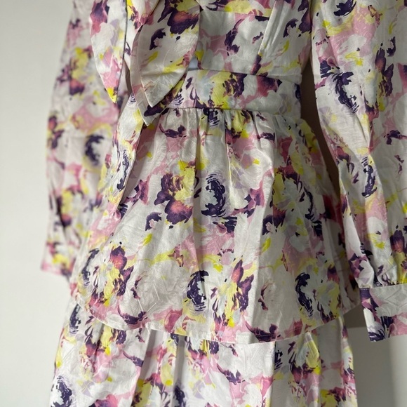 NEW With Tags Lait Floral Bubble Ruffle Mini Dress! - Picture 9 of 11